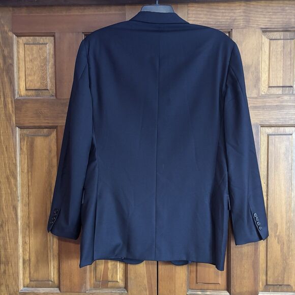 Hickey Freeman Milburn II Jacket Men's Size 46L Suit Coat 100% Worsted Wool Blue - Picture 3 of 11